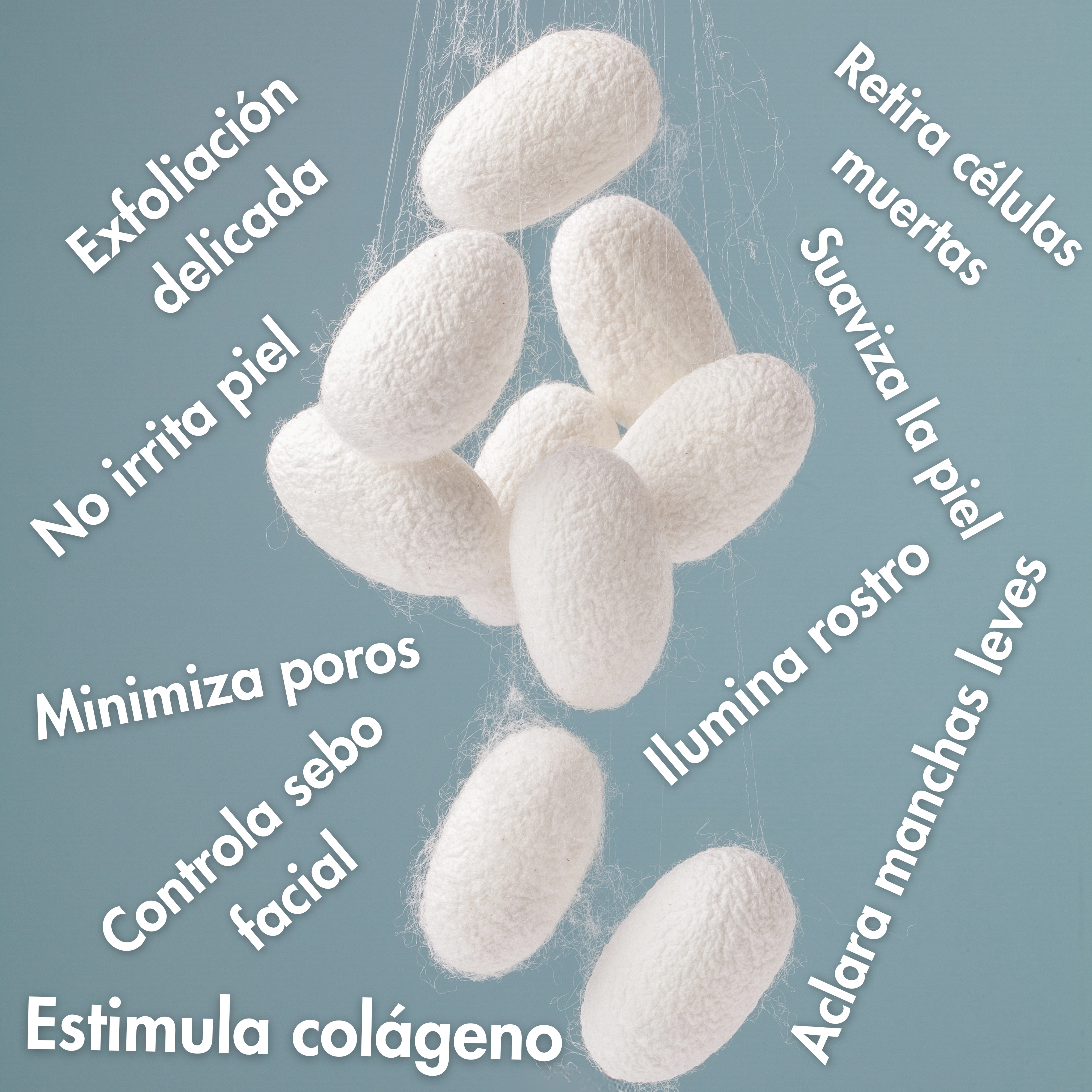 Capullos de Seda 100% Natural – Ritual Coreano de Exfoliación Facial 🎁